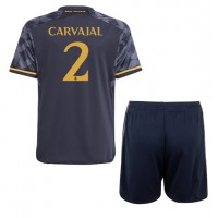 Camisa de Futebol Real Madrid Daniel Carvajal #2 Equipamento Secundário Infantil 2023-24 Manga Curta (+ Calças curtas)